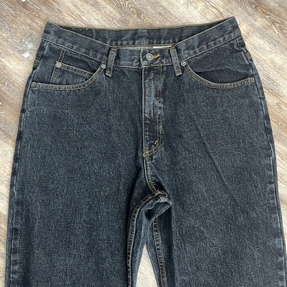 Vintage Brittania Men's Jeans Black Size 31 x 32 (Labeled 33 x 32) Straight Leg - Picture 2 of 15